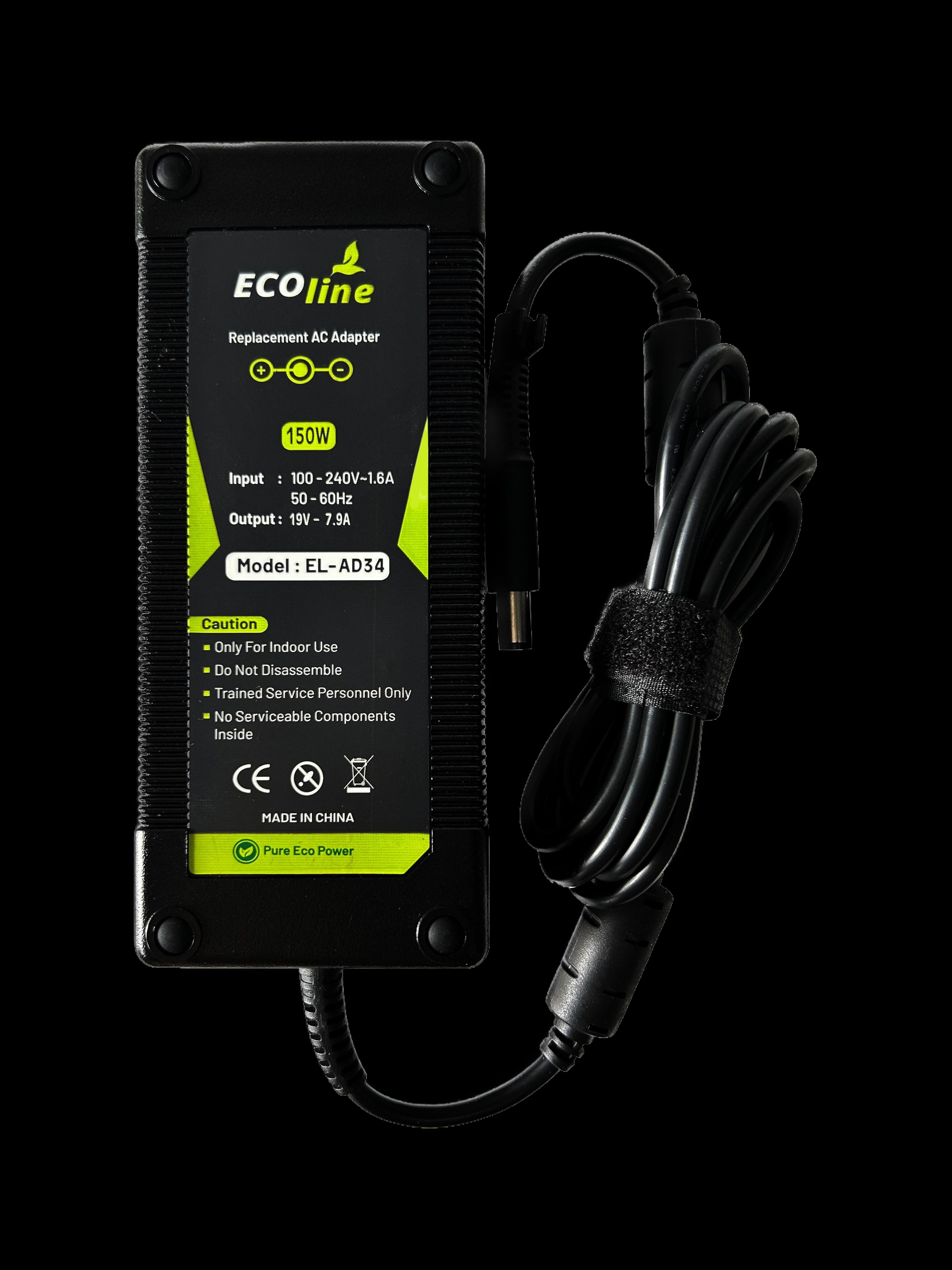 EcoLine - Oplader _ AC Adapter - Geschikt voor de HP EliteBook 8530p 8530w 8540p 8540w 8560p 8560w 8570w 8730w ZBook 15 G1 G2 - 19V 7.9A 150W 5_attr1_subject.png