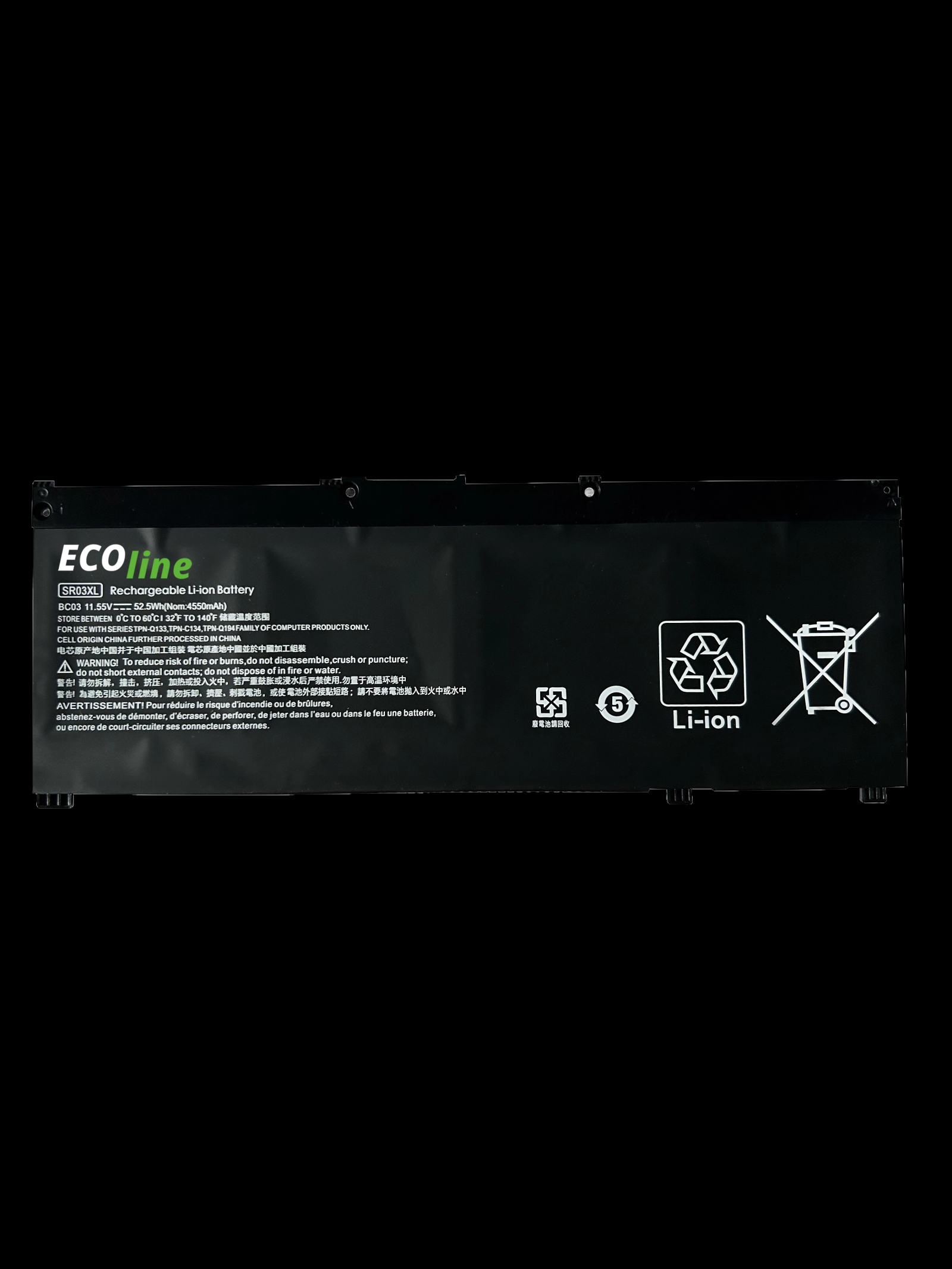 EcoLine - SR03XL Batterij Geschikt voor de HP Omen 15 15-DC 17 17-CB 17-CB0006NW 17-CB0014NW Pavilion Gaming 17 17-CD 17-CD0014NW _ 11.55V 4000mAh 4_attr1_subject.png