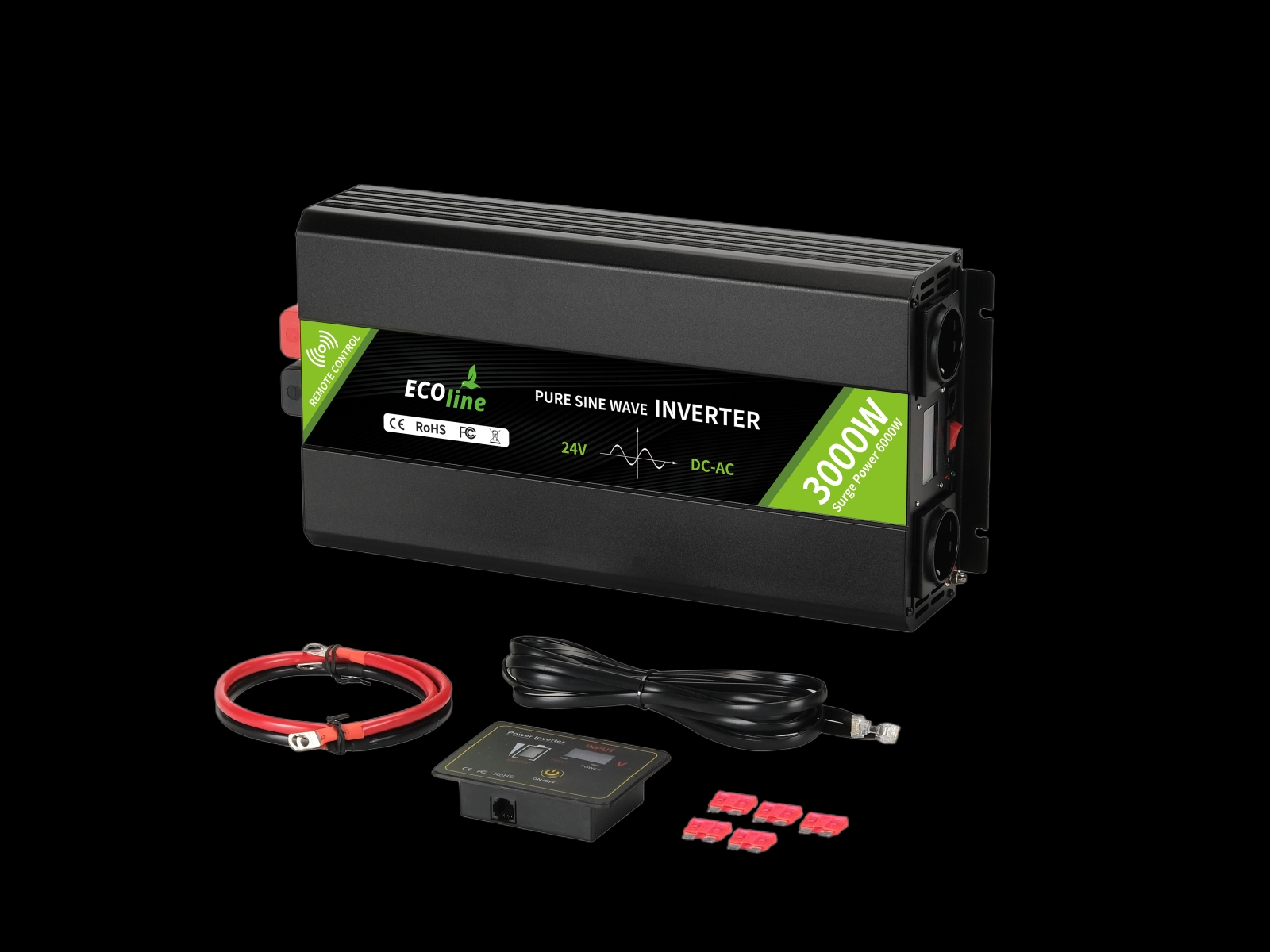 EcoLine - Inverter 24V to 220V230V - 3000w Power - Pure sine wave - Voltage converter - Remote Controlled.png
