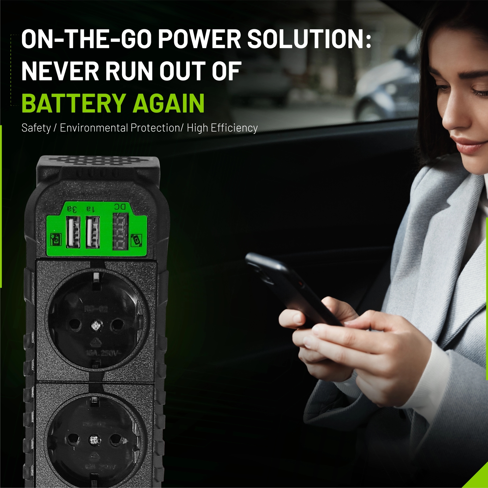 EcoLine - Car Inverter 12V To 220V230V - 200W power strip  socket for the car with 2x USB (6).jpg