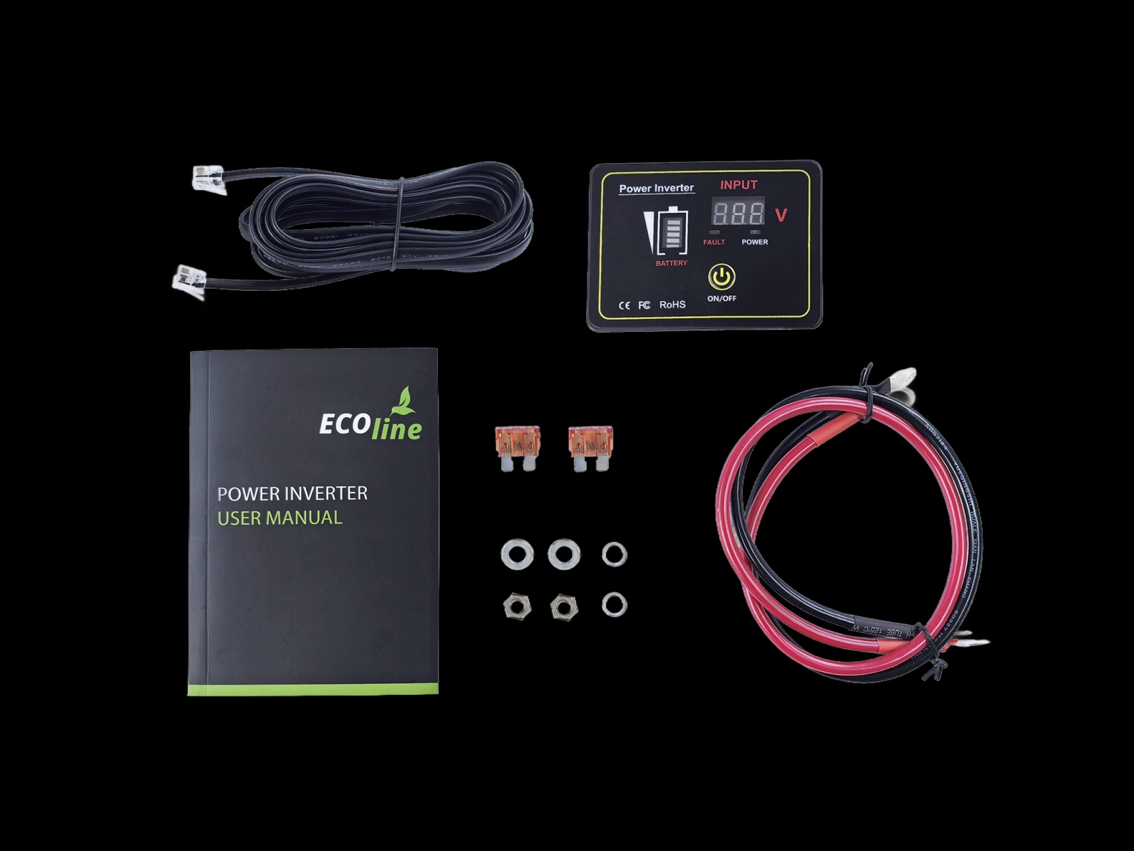 EcoLine - Omvormer 24V Naar 220V230V - 1000w Vermogen - Zuivere sinus - Auto omvormer - Remote Controlled_attr1_subject.png