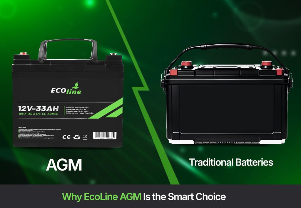 AGM vs. Traditional Batteries: Why EcoLine AGM Is the Smart Choice