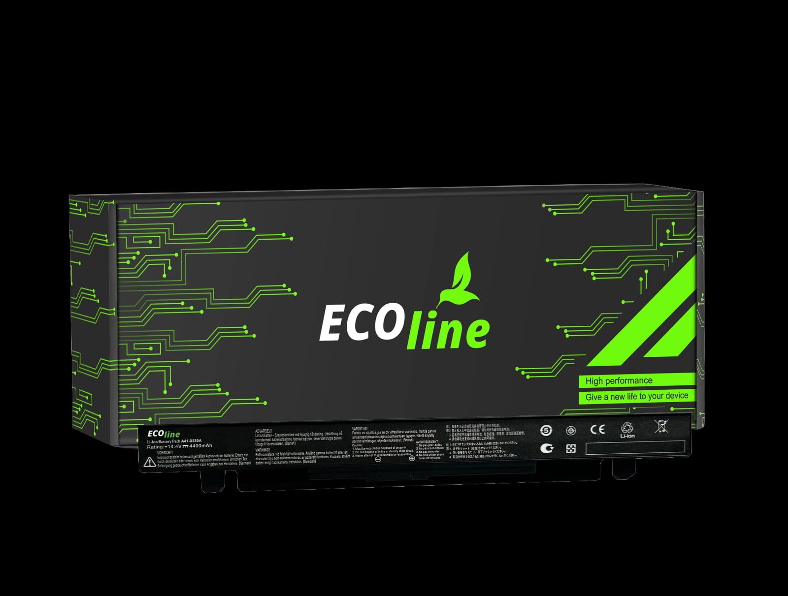EcoLine - A41-X550A A41-X550 Akku kompatibel mit Asus A450 A550 R510 X550 / 14,4V 4400mAh