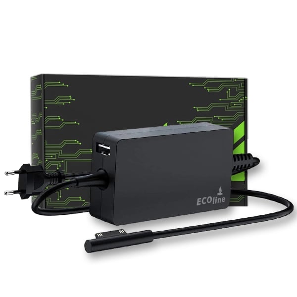 EcoLine - Charger / AC Adapter - Compatible With Microsoft Surface Pro 3 i Pro 4 - 12V 2.58A 36W