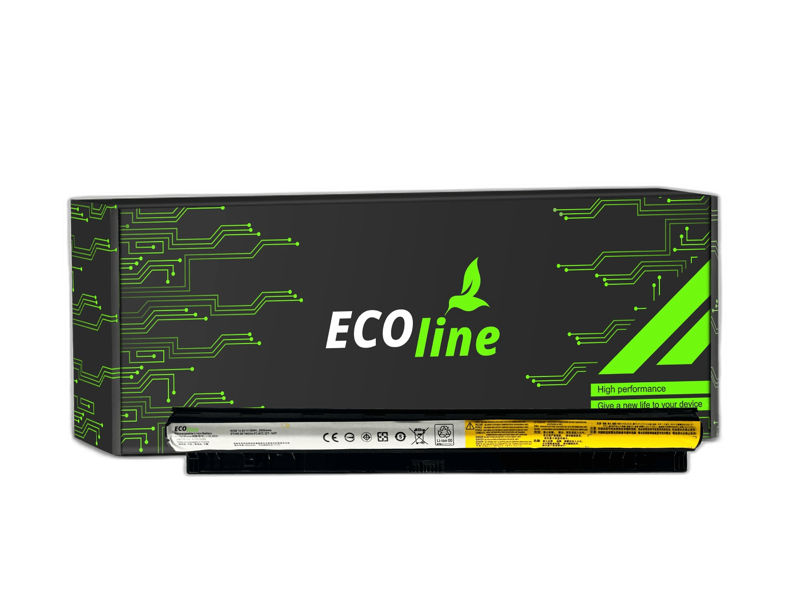 EcoLine - L12M4E01 Batterij Geschikt voor de Lenovo G50 G50-30 G50-45 G50-70 G70 G500s G505s Z710 / 14.4V 4400mAh