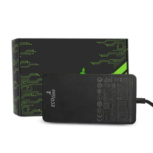 EcoLine - Charger / AC Adapter - Compatible with Microsoft Surface RT, RT/2, Pro i Pro 2 - 12V 3.6A 48W
